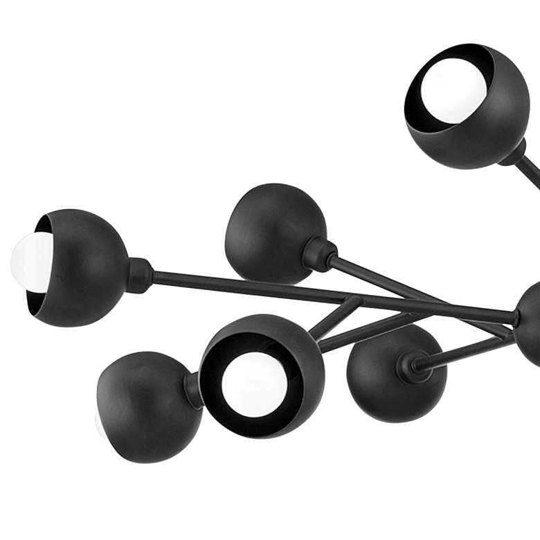 Image 3 Colt 37" Wide Soft Black 12-Light Chandelier more views