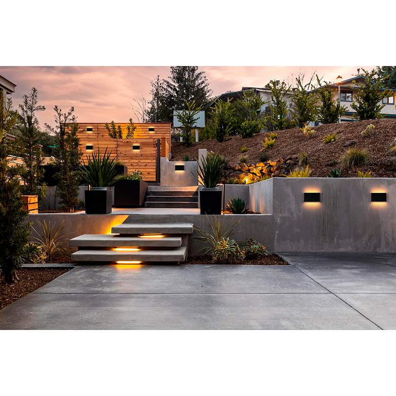 Image 7 Colter 5" High Black LED Outdoor Wall Light more views