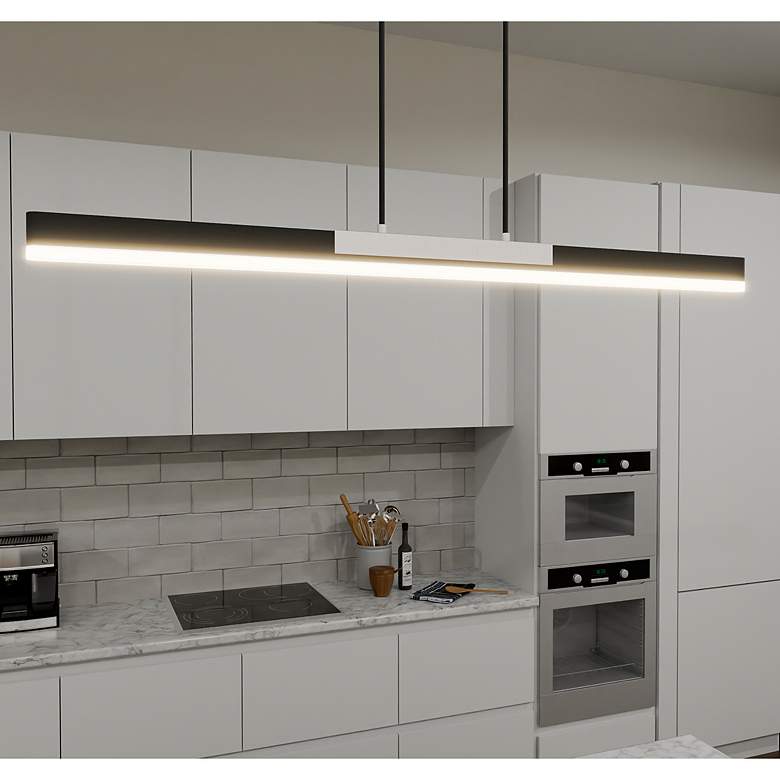 Image 1 Colter Integrated LED Brushed Nickel Island Light