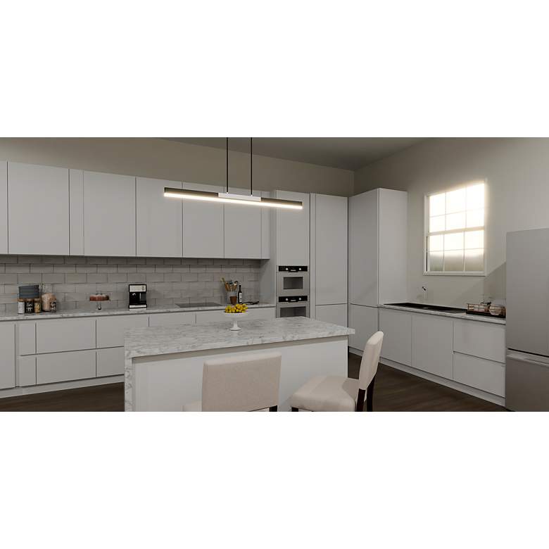 Image 6 Colter Integrated LED Brushed Nickel Island Light more views