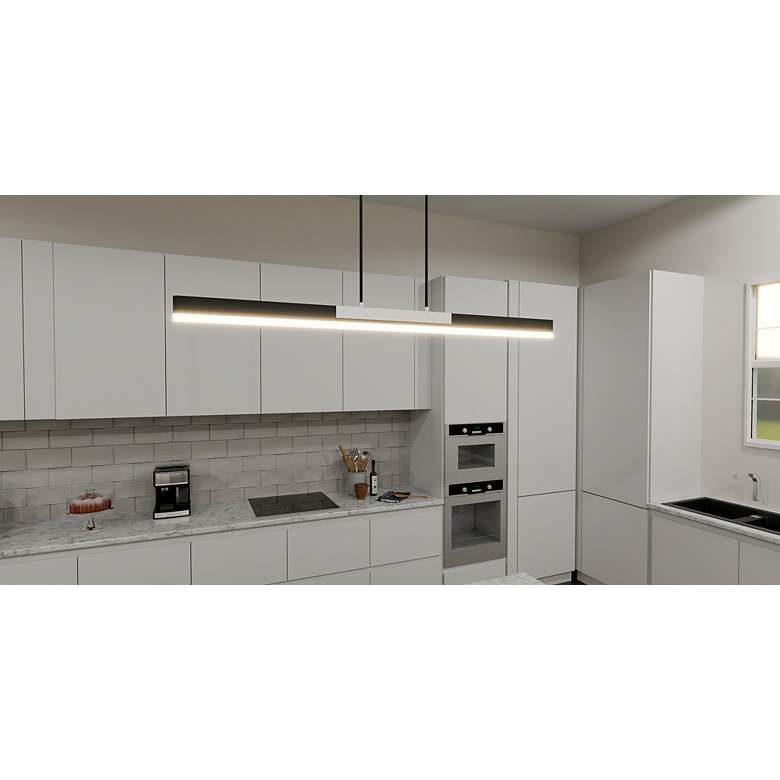 Image 7 Colter Integrated LED Brushed Nickel Island Light more views