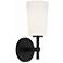 Colton 1 Light Black Wall Mount