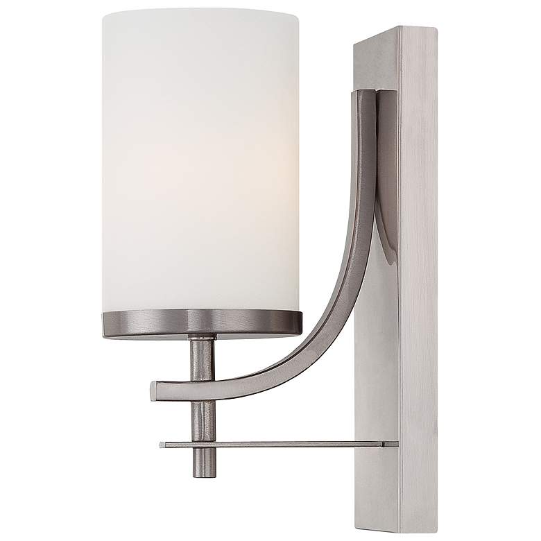 Image 3 Colton 1-Light Wall Sconce in Satin Nickel more views