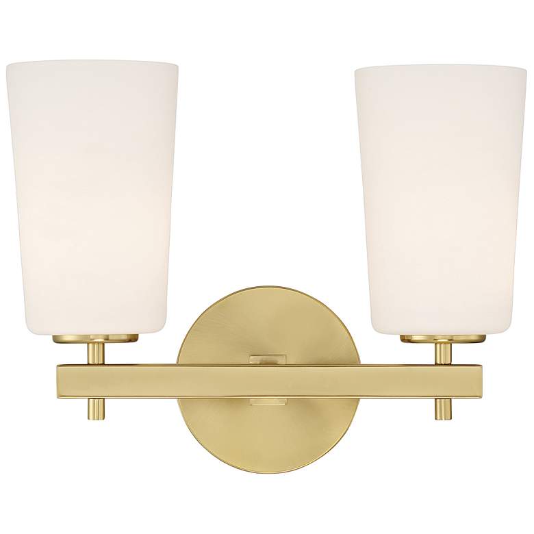Image 1 Colton 2 Light Aged Brass Wall Mount