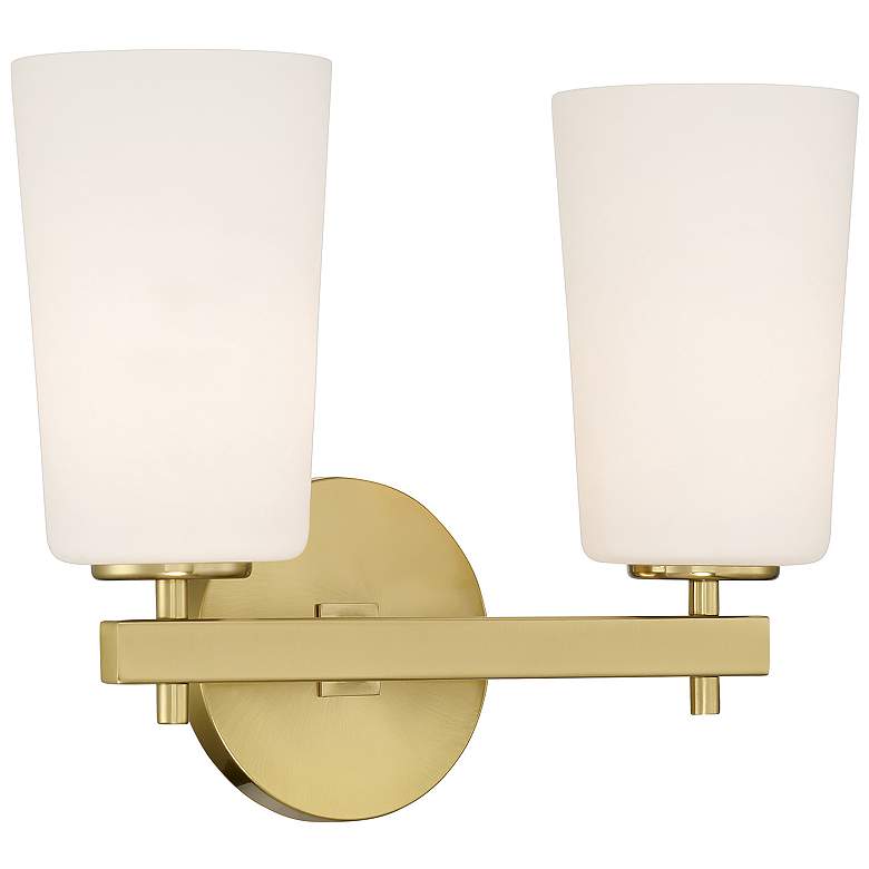 Image 2 Colton 2 Light Aged Brass Wall Mount more views