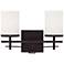 Colton 2-Light Bathroom Vanity Light in English Bronze