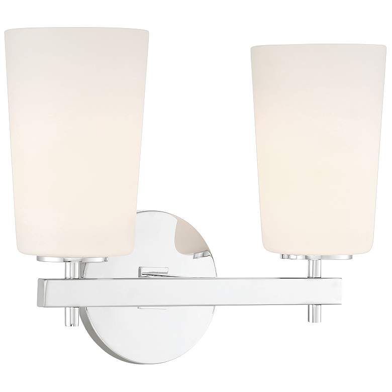 Image 2 Colton 2 Light Polished Chrome Wall Mount more views