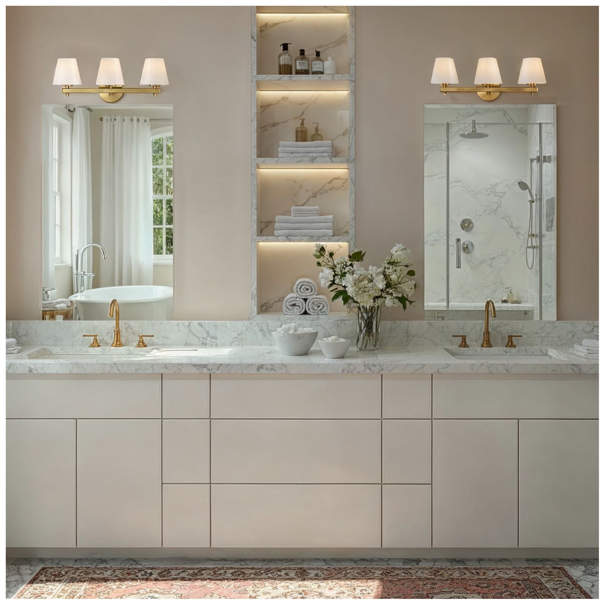 Image 6 Colton 24.5'' Vibrant Gold Bathroom Vanity more views