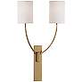 Colton 24 1/2" High 2-Light Aged Brass Wall Sconce
