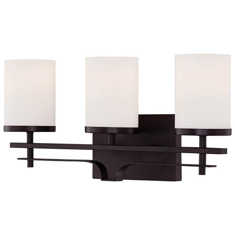 Image 2 Colton 3-Light Bathroom Vanity Light in English Bronze more views