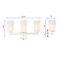 5_Colton 3 Light Polished Chrome Wall Mount more views
