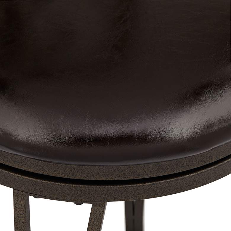 Image 4 Colton 37" Glitter Brown Swivel Bar Stools Set of 2 more views