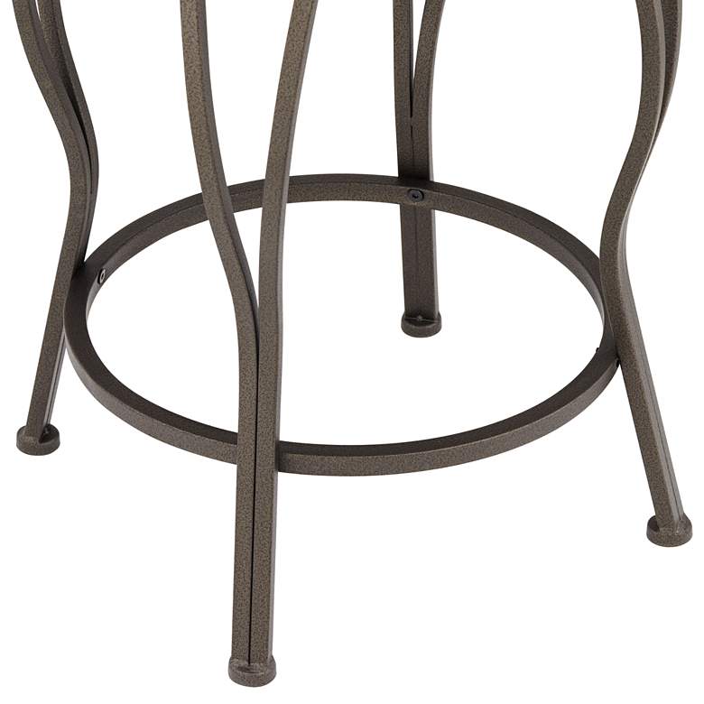 Image 5 Colton 37 inch Glitter Brown Swivel Bar Stools Set of 2 more views