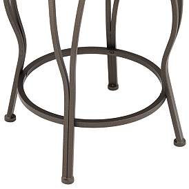 Image5 of Colton 37" Glitter Brown Swivel Bar Stools Set of 2 more views