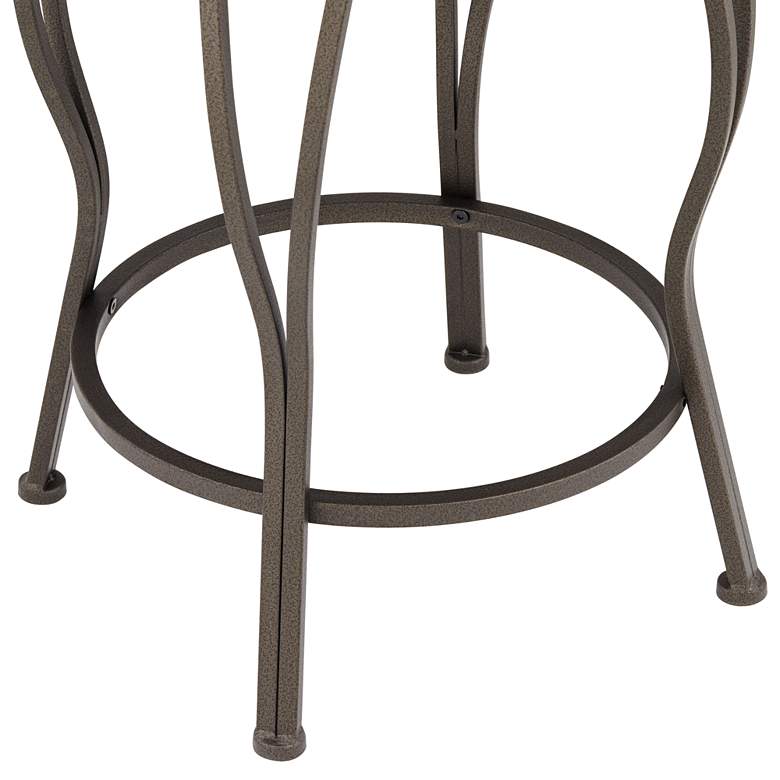 Image 5 Colton 37" Glitter Brown Swivel Bar Stools Set of 2 more views