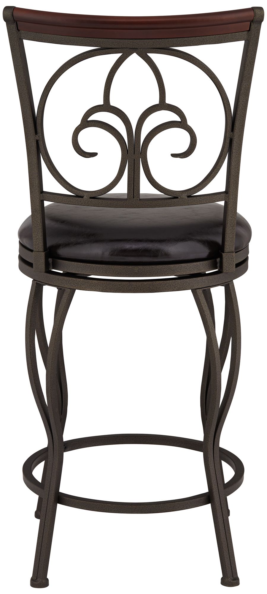 Colton 37" Glitter Brown Swivel Bar Stools Set of 2