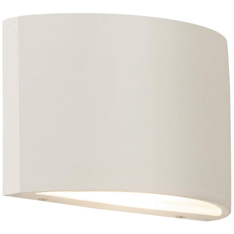 Image 1 Colton 4 1/4" High White Down Light LED Outdoor Wall Sconce