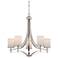 Colton 5-Light Chandelier in Satin Nickel