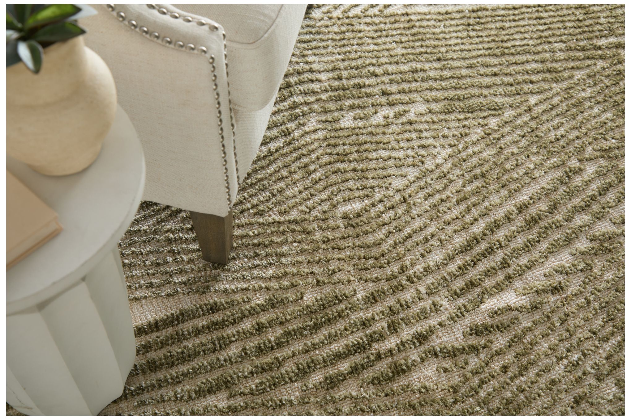 Image 2 Colton Abstract Indoor Green Area Rug 8A53F 8' x 10' more views