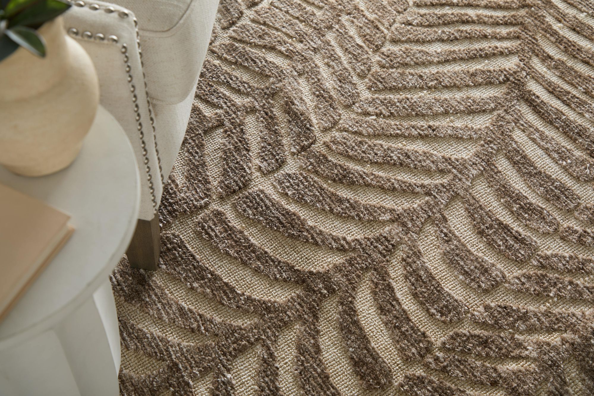 Image 2 Colton Animal Print Indoor Taupe Area Rug 8A54F 3'-6" x 5'-6" more views