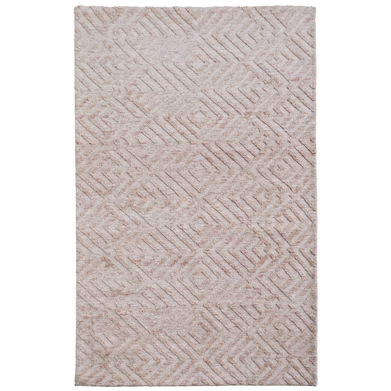 Image 1 Colton Modern Diamond Soft Indoor Pink Area Rug 8792F