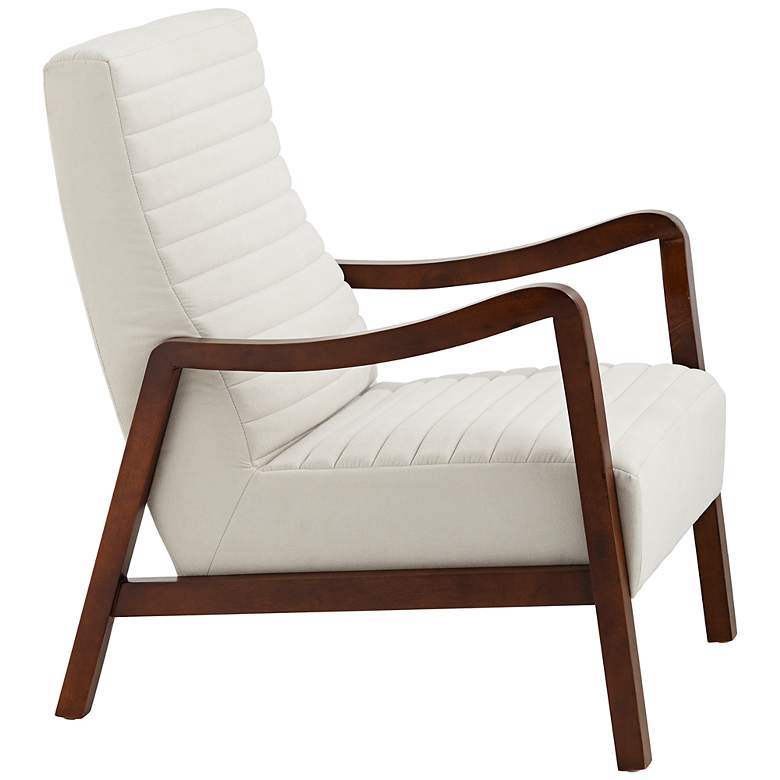 Image 7 Columbe Soft Cream Fabric Lounge Chairs Set of 2 more views