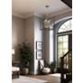 Colwick 14" Wide Coal Black and Brass 4-Light Pendant