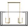 2_Colwick 48" Wide Black and Brass 6-Light Island Chandelier
