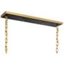 5_Colwick 48" Wide Black and Brass 6-Light Island Chandelier more views