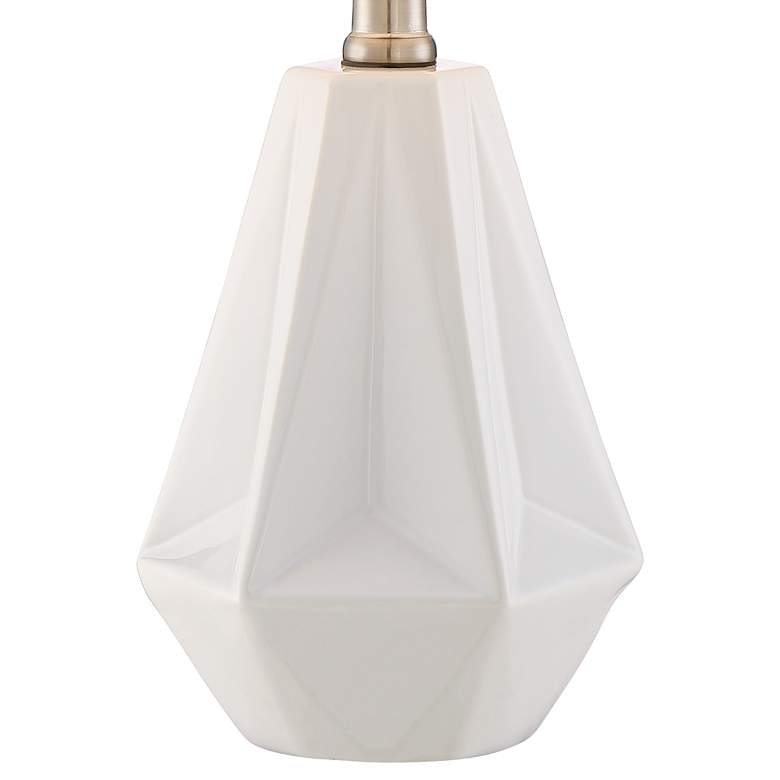 Image 4 Colyn White Prism Modern Accent Table Lamps Set of 2 more views