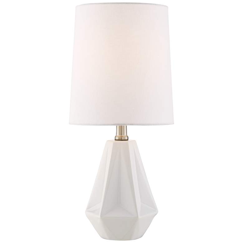 Image 5 Colyn White Prism Modern Accent Table Lamps Set of 2 more views
