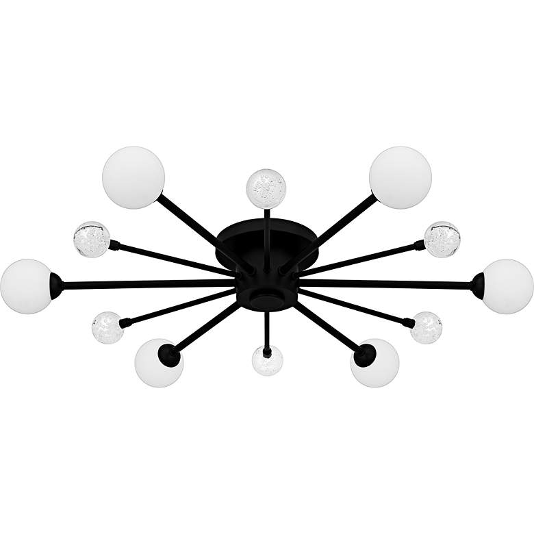 Image 2 Combe 6-Light Matte Black Semi-Flush Mount more views