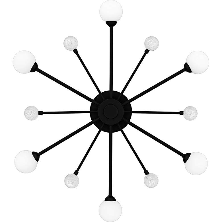 Image 4 Combe 6-Light Matte Black Semi-Flush Mount more views