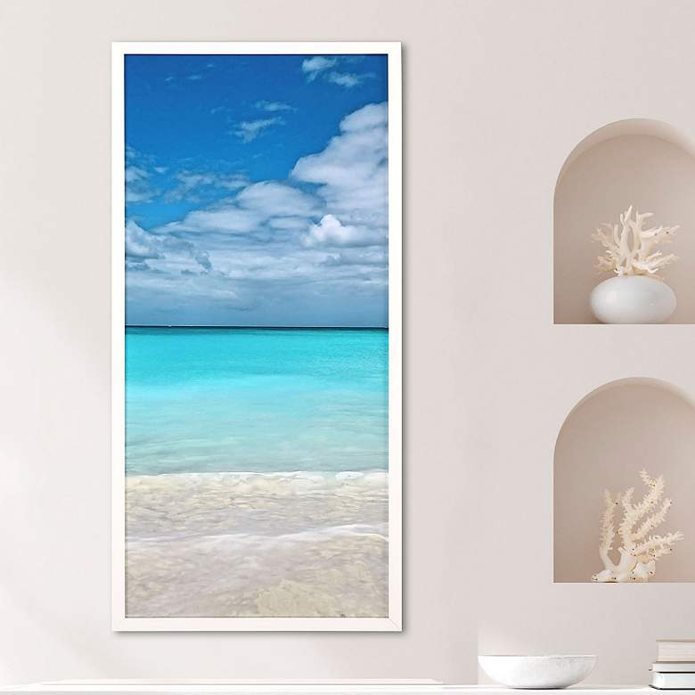 Image 2 Come Sea Me II 42" High Rectangular Giclee Framed Wall Art