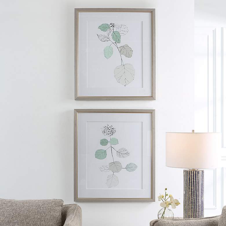 Image 2 Come What May 32 1/2"H 2-Piece Printed Framed Wall Art Set