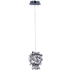 Comet 1-Light 8" Wide Polished Chrome Pendant Light