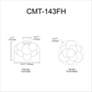 3_Comet 14 1/4" Wide Chrome Clear Glass 3-Light Ceiling Light more views