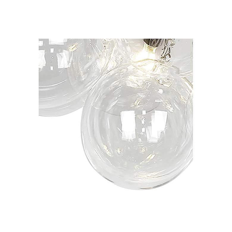 Image 3 Comet 14 1/4" Wide Matte Black 3-Light Ceiling Light more views