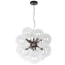 Comet 20" Wide Matte Black 6-Light Chandelier