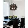 3_Comet 20"W Polished Chrome 6-Light Pendant with Smoke Glass more views