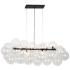 Comet 41" Wide Matte Black 10-Light Linear Pendant