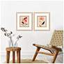 4_Comfort Flowers I 15"W x 17"H Modern Framed Art Set of 2 more views