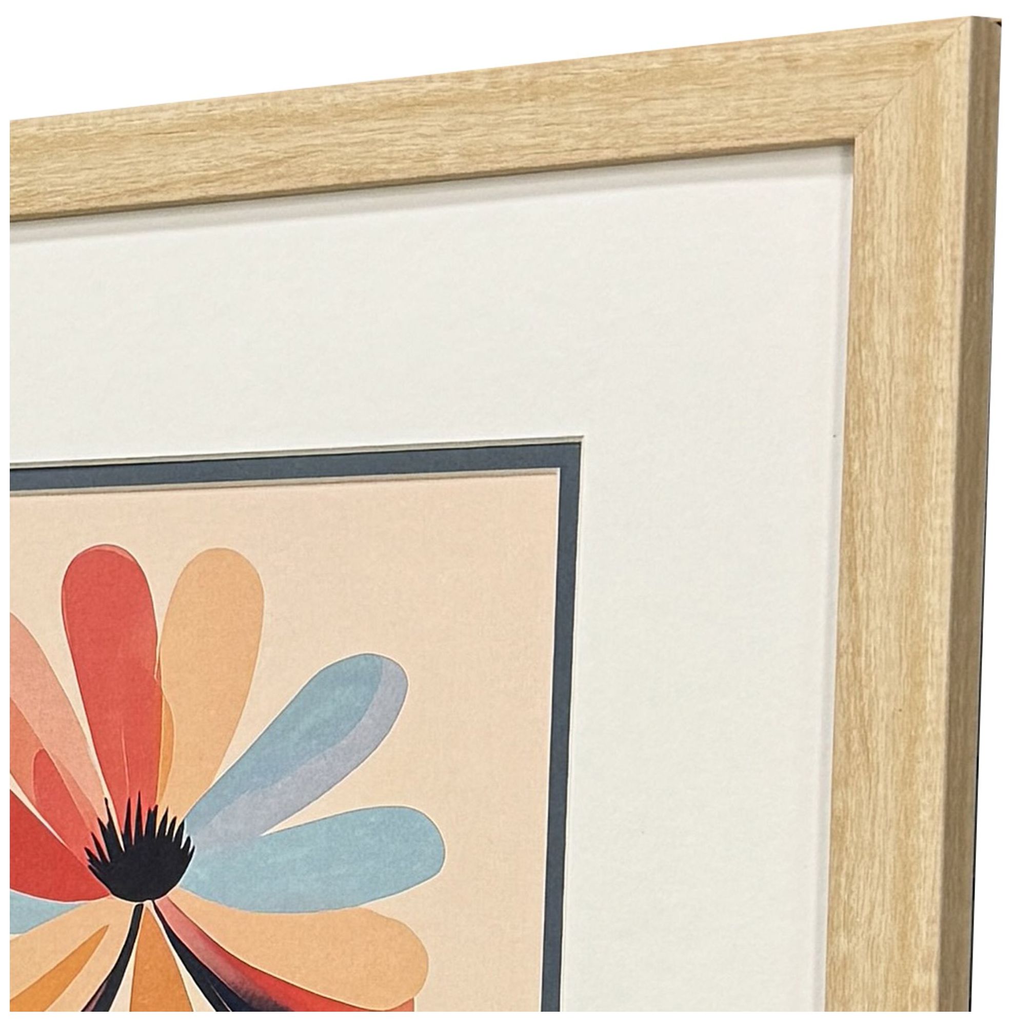 Image 3 Comfort Flowers II 15"W x 17"H Modern Framed Art Set of 2 more views