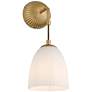 6_Comfrey 15" High Warm Brass and Glass Wall Sconce Set of 2 more views