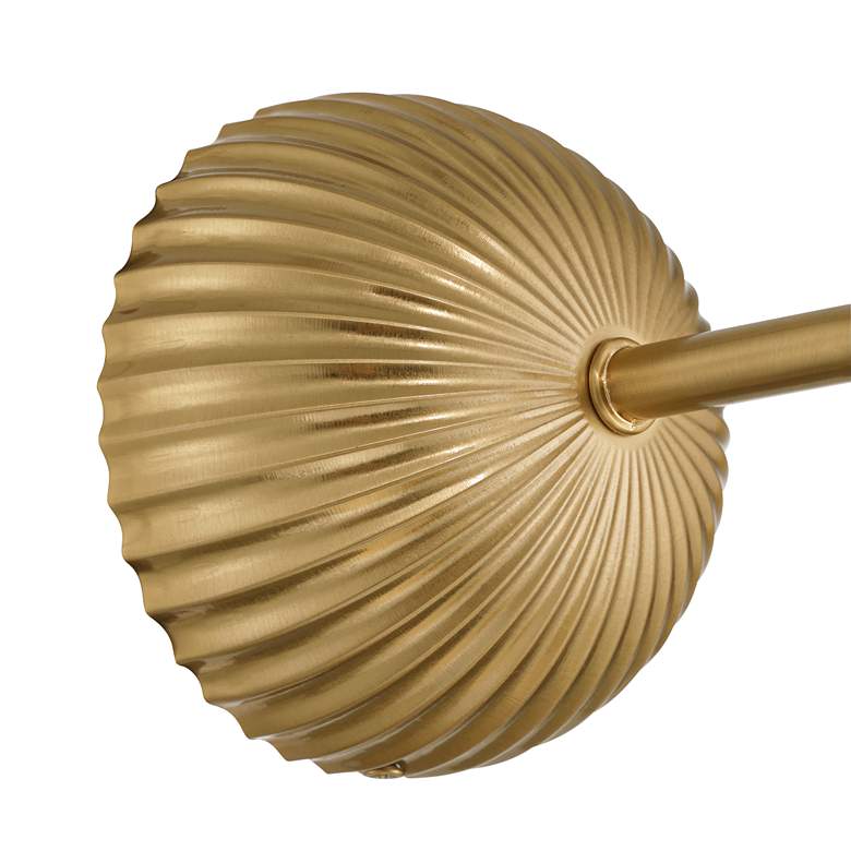 Image 3 Comfrey 15" High Warm Brass and Glass Wall Sconce more views