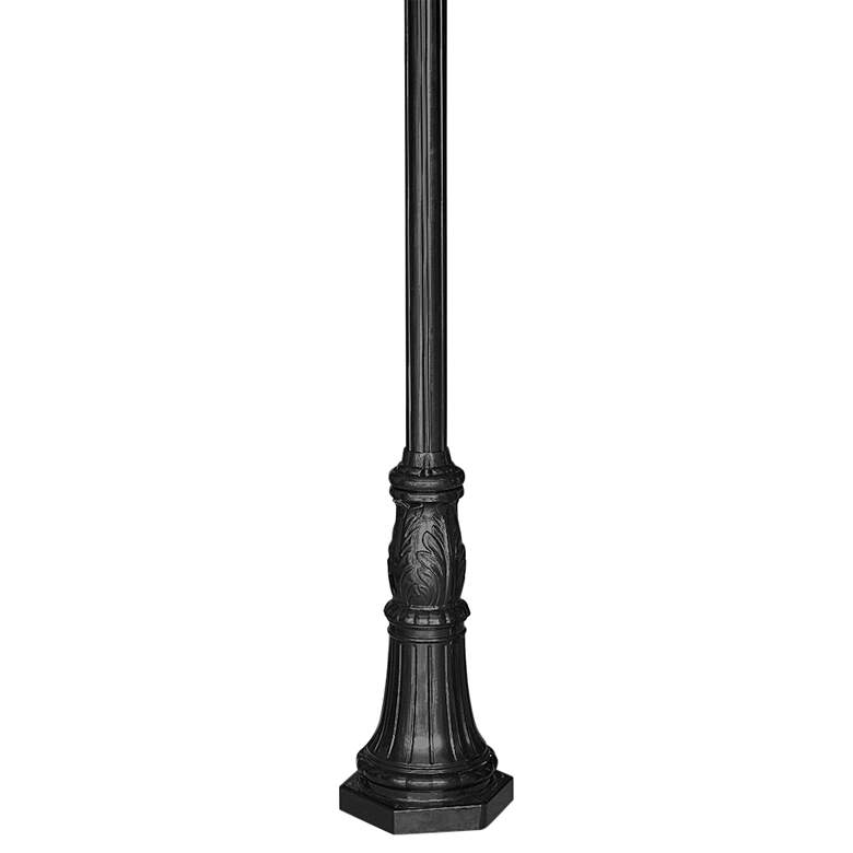 Image 2 Commercial 120" High Black Outdoor Post Light Pole more views