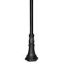 Commercial 120" High Black Outdoor Post Light Pole