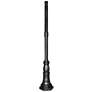 Commercial 78" High Black Outdoor Post Light Pole