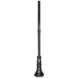 Commercial 96&quot; High Black Outdoor Post Light Pole