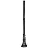 Commercial 96&quot; High Black Outdoor Post Light Pole